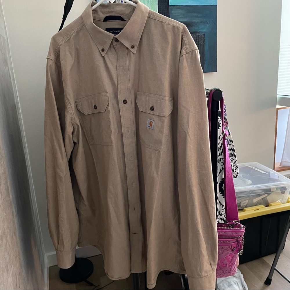 Carhartt work shirt, XL Tall, Loose fit